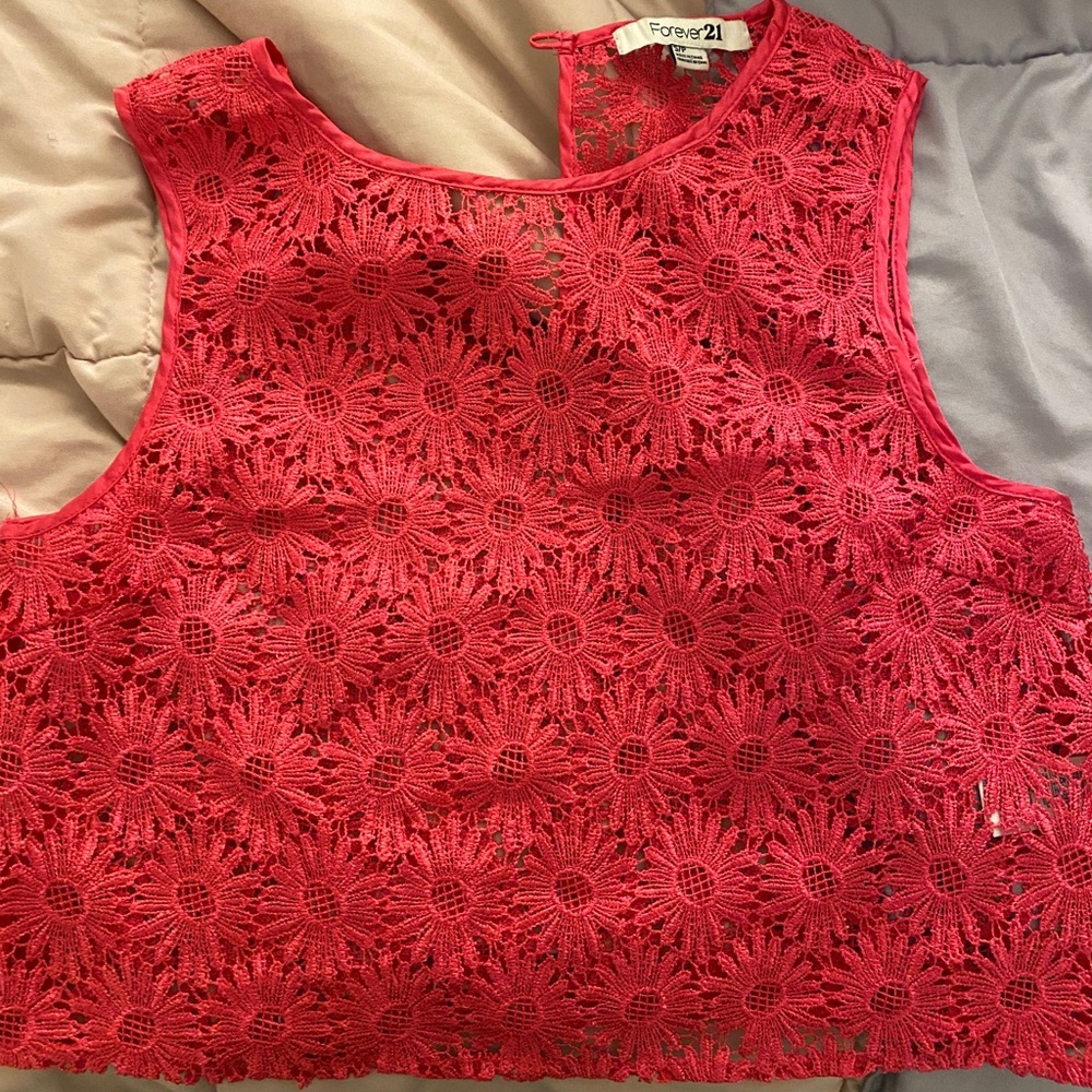 Forever 21 woven cropped tank